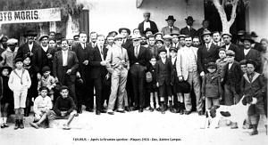 FLEURUS - APRES LA REUNION SPORTIVE - PAQUES 1924 - DOC. ADRIEN CAMPOS